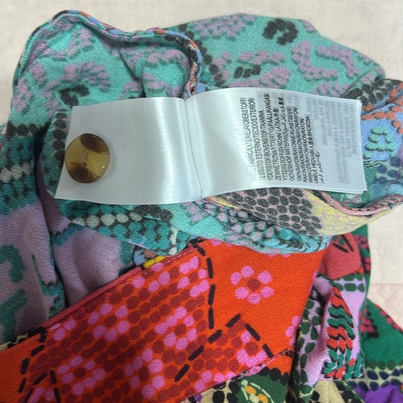 Farm Rio dotted patch scarf jumpsuit size medium - Picture 6 of 12